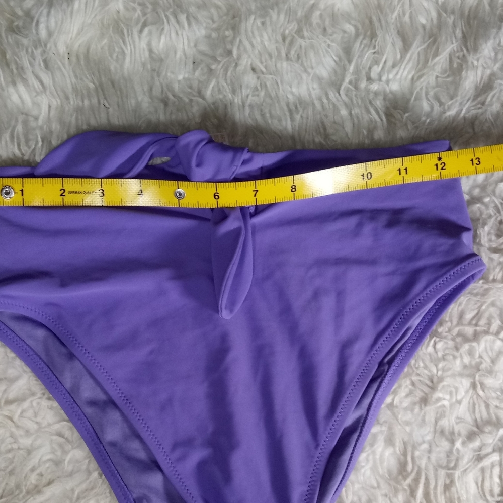 Hop Lun High Waisted Tie Bikini Bottom Size S - Picture 4 of 7